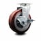 Service Caster 6 Inch Poly on Polyolefin Swivel Caster with Roller Bearing and Brake SCC SCC-20S620-PPUR-TLB - alternate 1